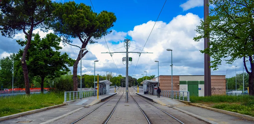 Fermata Paolo Uccello sulla tranvia 1 di Firenze nel 2012