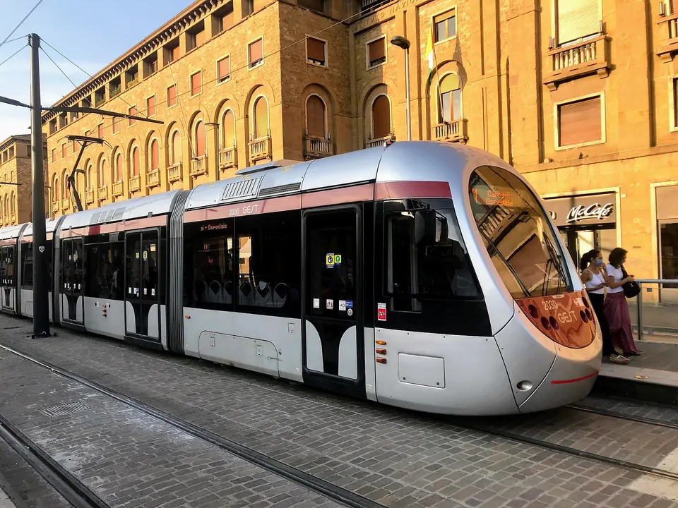 Tram GEST # 2030 in Florence at Valfonda-Stazione Santa Maria Novella tram stop