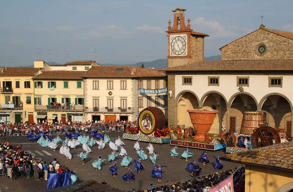 Festa dell'uva in piazza Buondelmonti, Impruneta - Italia