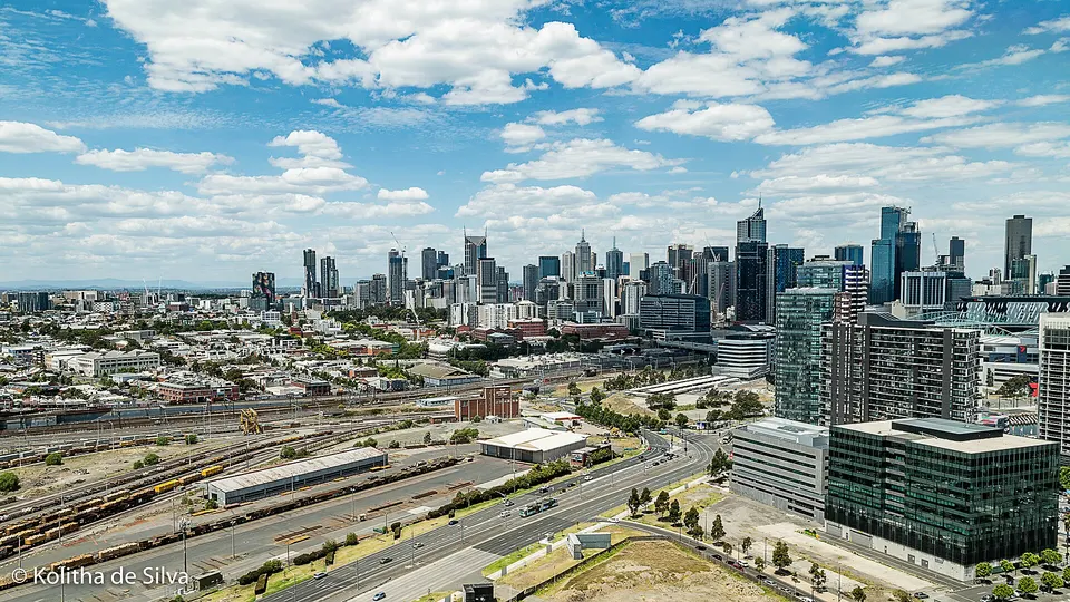 Melbourne skyline.