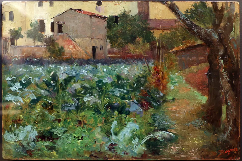 Gualtiero baynes, orti nella vecchia via frusa a firenze, 1890 1905 ca