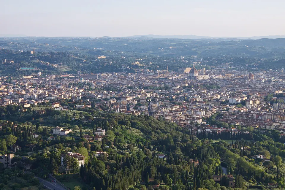 Firenze vista dalle colline di Fiesole.